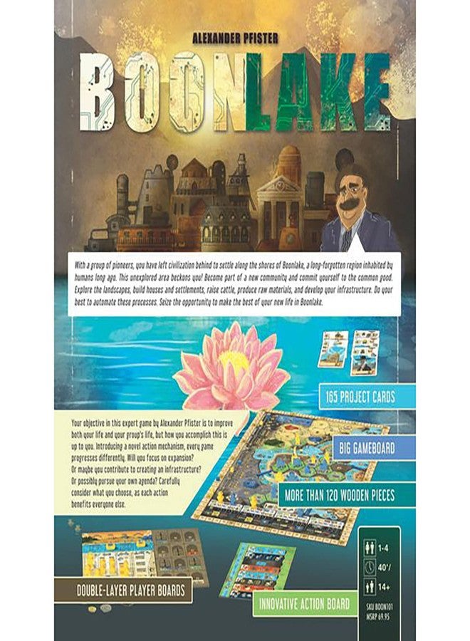 Capstone Games: Boonlake Hand Management, Exploration Strategy Board Game, 1-4 Players, Ages 14+, 40 Minute per Player Game Play Multicolor - Image 3